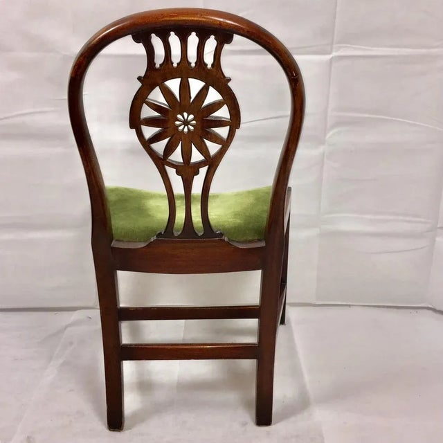 Hepplewhite 19th Century Hepplewhite Round Back Desk Chair Mahogany For Sale - Image 3 of 7