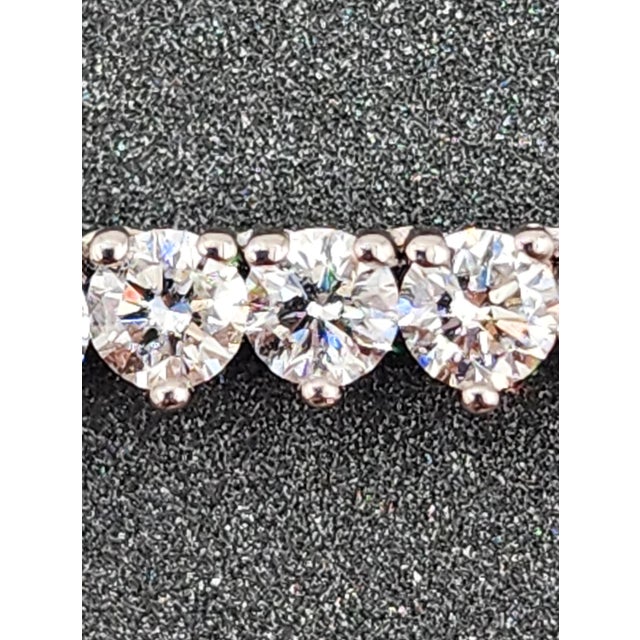 Early 21st Century 11.21 Ct 3-Prong Diamond Tennis Necklace For Sale - Image 5 of 9