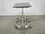 Vintage Italian Space Age Chrome and Smoked Glass Rolling Side Table, 1970s For Sale - Image 10 of 13