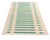 Handwoven Cotton Area Rug, Vegetable Dyed Yellow and Green Striped Dhurrie - 5'x7' For Sale - Image 9 of 10