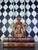 Vintage Indian Terracotta Seated Woman Folk Art Sculpture, 10" For Sale - Image 9 of 18