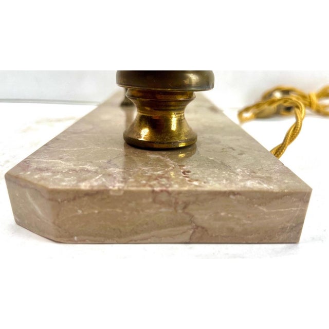 Art Deco French Table Lamp with Stylized Spelter Representation of Dog, 1935 For Sale - Image 11 of 18