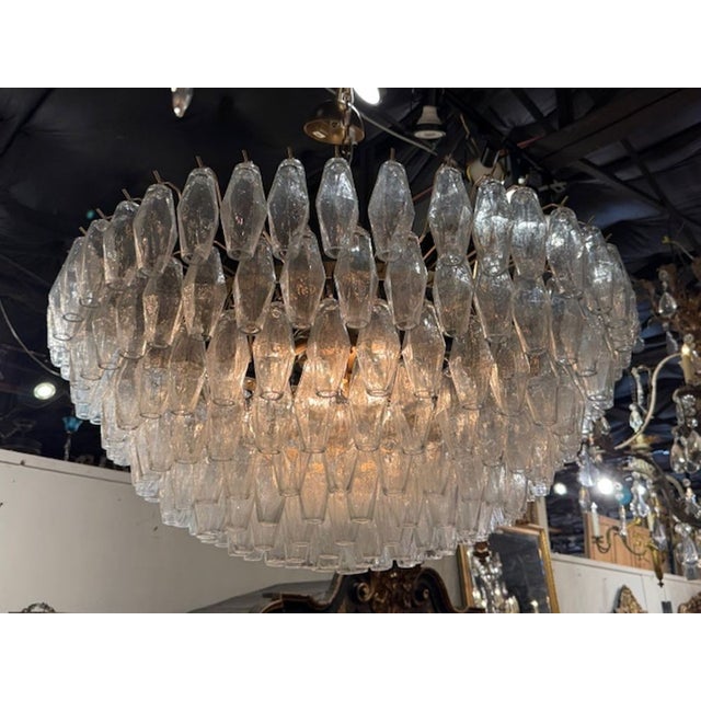 Early 21st Century Large Scale Modern Poliheder Murano Chandelier For Sale - Image 5 of 5