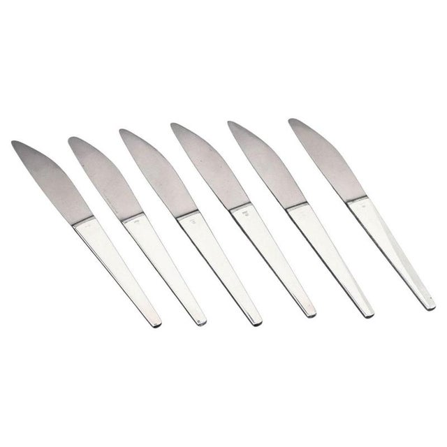 Caravel Dinner Knives by Henning Koppel for Georg Jensen, 1940s, Set of 6 For Sale - Image 6 of 6
