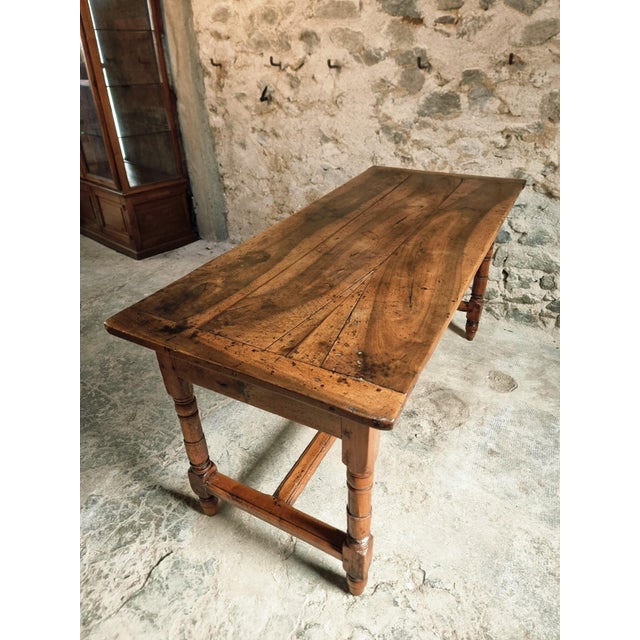 Antique Louis Philippe Dining Table with Walnut Top, 1800s For Sale - Image 14 of 18