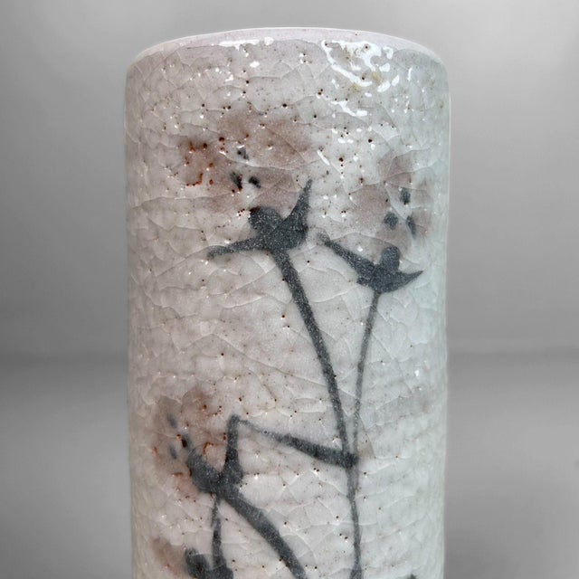 Vintage Shino Ikebana Flower Vase, Japan, 1980s For Sale - Image 4 of 10