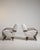 1950s 1950-1959 Czech Republic Warm Ivory Boucle Pair Of Bentwood-Arm Lounge Chairs For Sale - Image 5 of 11