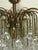 1970s Gold-Plated Metal Lead Crystal Ball Three-Light Chandelier, 1970s For Sale - Image 5 of 11