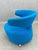 Textile Blue Biki Swivel Armchair by Toshiyuki Kita for Cassina For Sale - Image 7 of 18