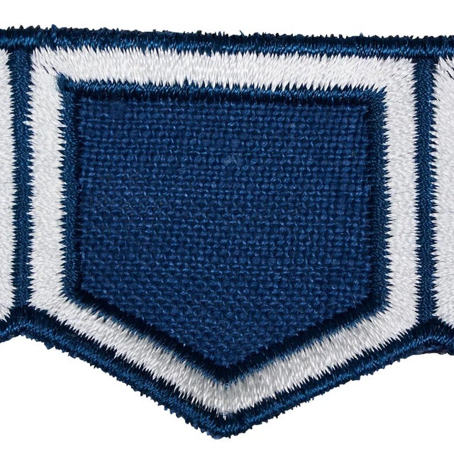 Mid-Century Modern Schumacher X David Kaihoi Honeycomb Trim in Blue For Sale - Image 3 of 5