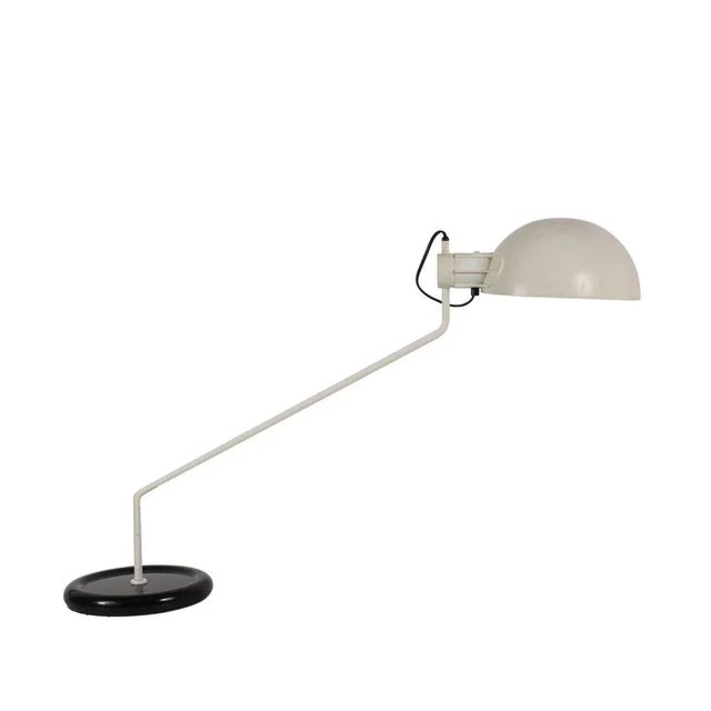 Adjustable Desk Lamp in White and Black from Guzzini, Italy, 1970s For Sale - Image 15 of 16