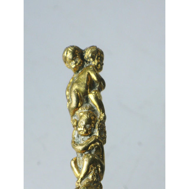 Butter Knife Gilt Bronze Children Antique Victorian For Sale - Image 9 of 16