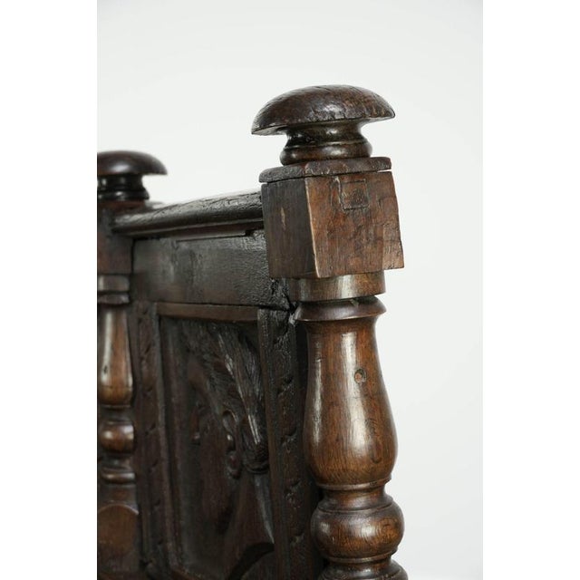 18th Century Italian Hall Bench with Wood Carvings For Sale - Image 12 of 14