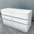 Postmodern Postmodern Gray Gloss Laminate Curved Edge Dresser For Sale - Image 3 of 11