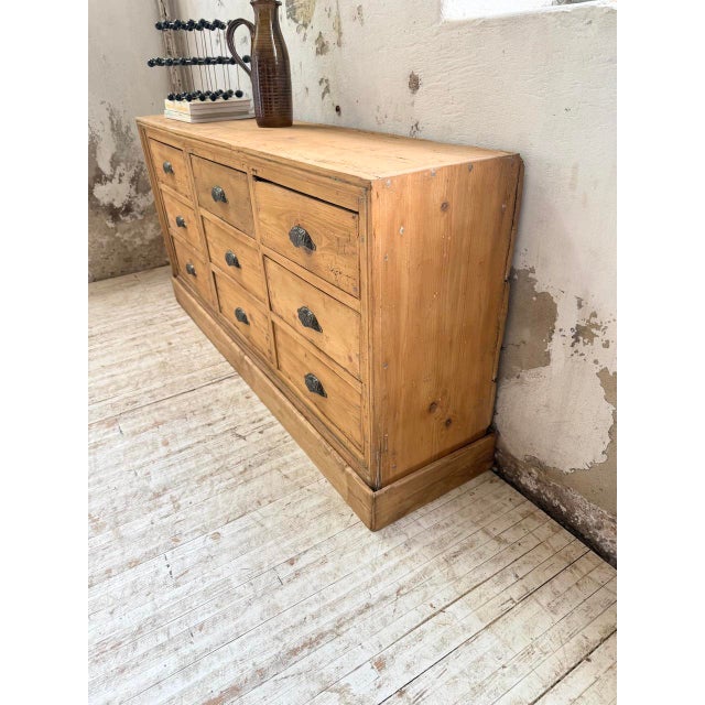 Pine Craft Cabinet with Drawers, 1950s For Sale - Image 12 of 18