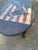 Patriotic Horse Coffee Table, Oval, Queen Anne Legs For Sale - Image 4 of 10