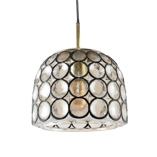 This exclusive pendant light was manufactured in the 1960s by the renowned glass manufacturer limburg in germany. The...