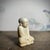 Late 20th Century Chinese White Marble Seated Young Monk Statue For Sale - Image 5 of 6