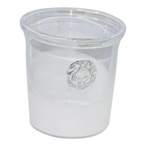 2000s Kosta Boda Ulrica Vallien Mid-Century Modern Style Pop Art Glass Year of Snake Milk Vessel