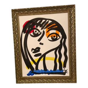 Vintage Abstract Portraiture; Original Artwork by Peter Robert Keil