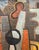 Gilberte Schmitt, Cubist Still Life with Violin, 1920s, Oil on Canvas For Sale - Image 4 of 10