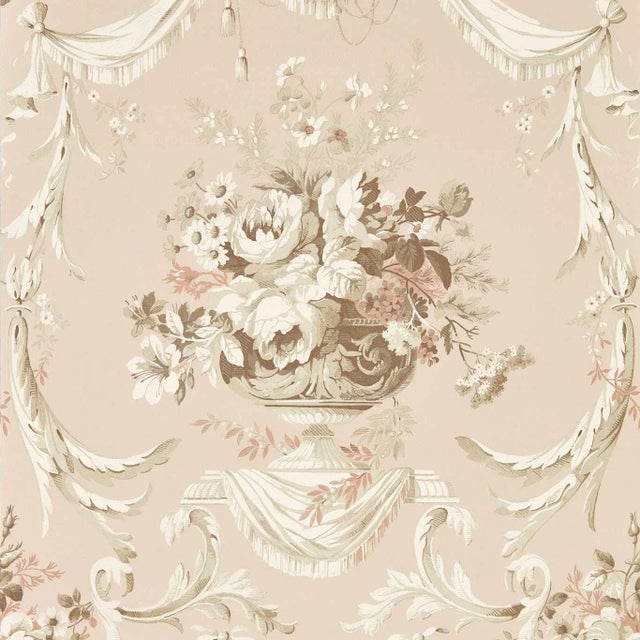 Sanderson Andromeda`s Cup Wallpaper in Putty - a Sample For Sale