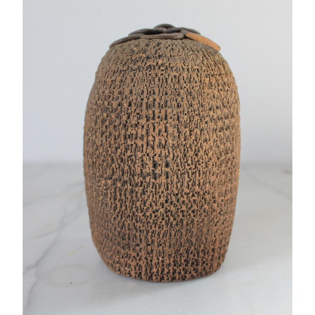 Ceramic 1980's Studio Art Pottery Owl Bud Vase For Sale - Image 7 of 10