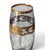 Italian Mid Century Blue Glass Hand Decorated Italian Glass Vase 10.5" For Sale - Image 3 of 8