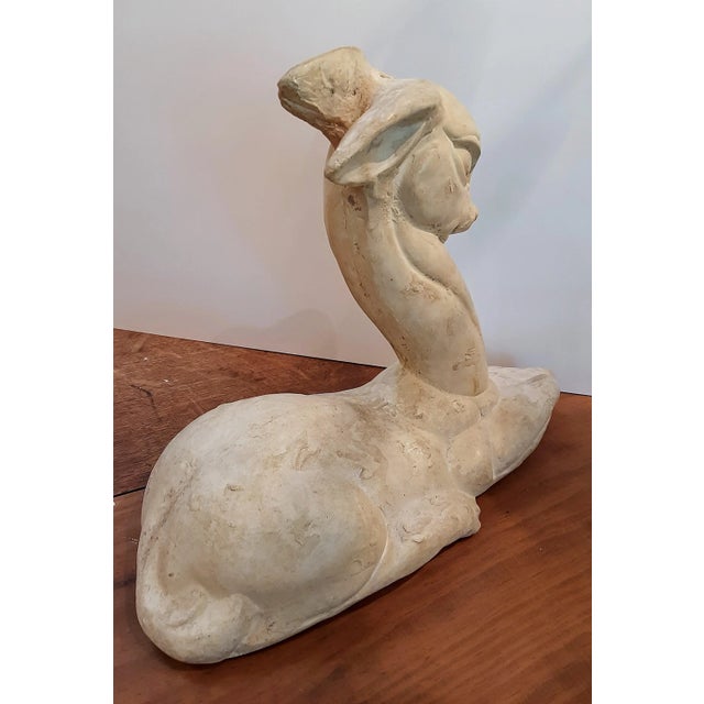 Mid 20th Century Art Deco Doe Deer Sculpture For Sale - Image 5 of 9