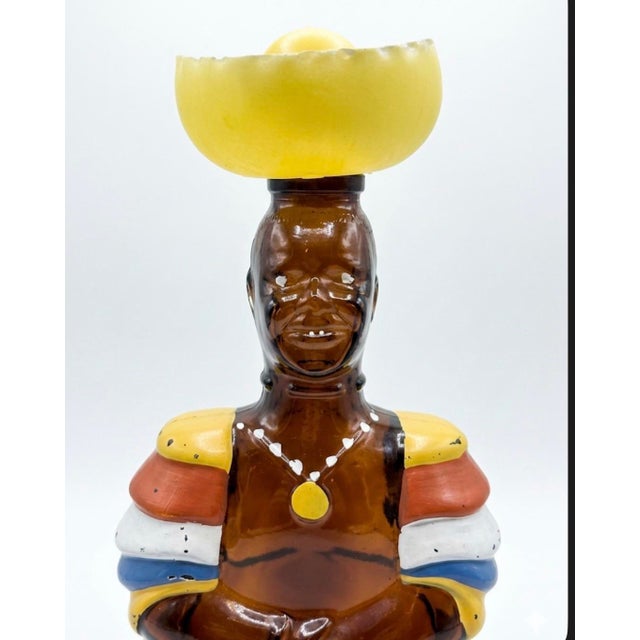 Mid-Century Modern Rare Vintage Decanter Angostura Old Oak Rum Limbo Drummer - 1970s For Sale - Image 3 of 4