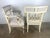 Pair of Italian Neoclassical Style Painted & Parcel Gilt Armchairs C. 1900's For Sale - Image 9 of 15