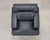 2000 - 2009 Ralph Lauren Navy Leather Pryce Club Chair With Steel Feet For Sale - Image 5 of 18