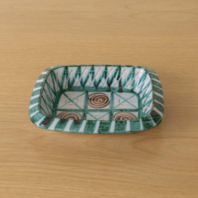 1950s French Ceramic Dish by Robert Picault, Vallauris For Sale - Image 10 of 12