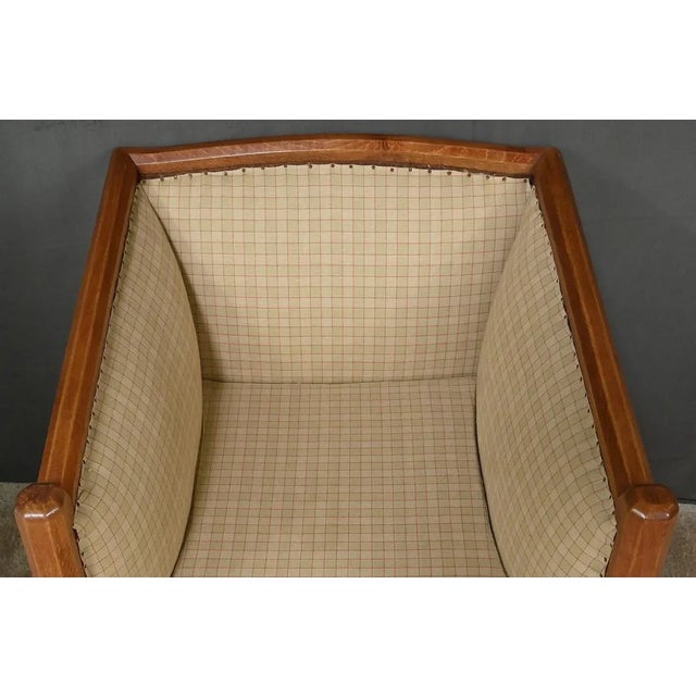 Art Deco Beech Armchair, 1930s For Sale - Image 6 of 15