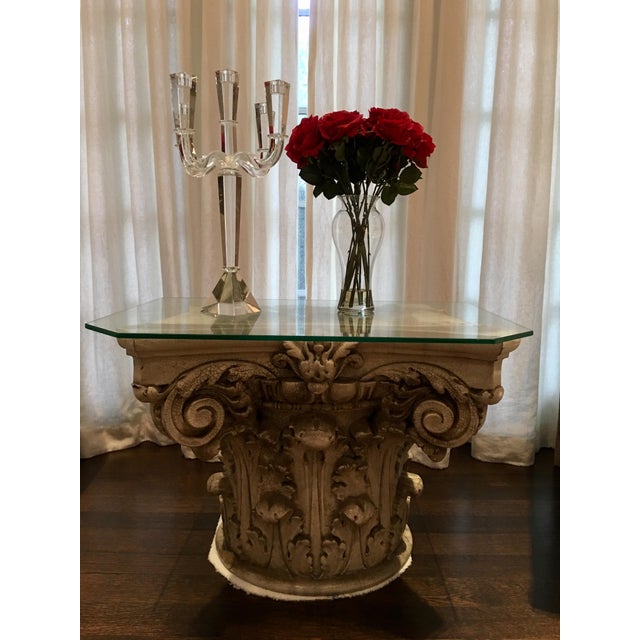 Corinthian Column Antique Original Side Table Chairish