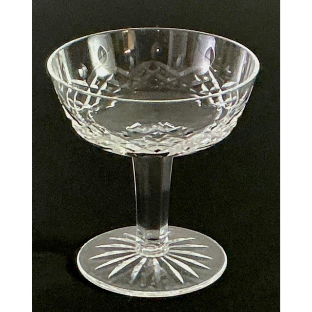 Waterford Crystal 1990s Waterford Crystal of Ireland-“ Lismore” Champagne Coupes - Set of Four For Sale - Image 4 of 6