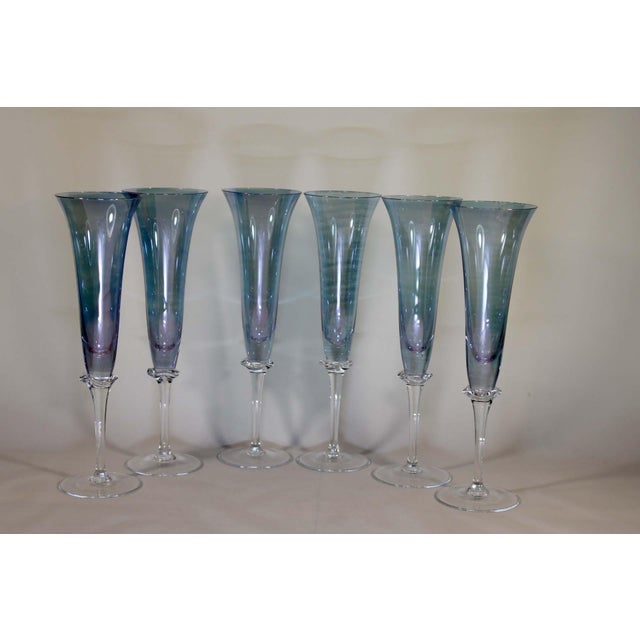 Vintage Champaign Glasses, 1970s, Set of 6 For Sale - Image 6 of 8