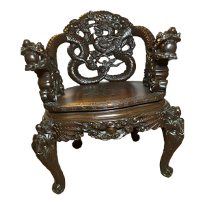 Late 19th Century Antique Hand Carved Chair