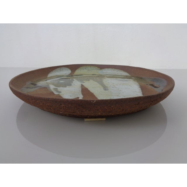 Ceramic Large Ceramic Wall Plate from G.P. Studio, Denmark, 1960s For Sale - Image 7 of 10