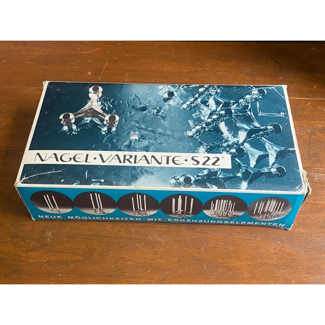 Vintage S22 Candlesticks and Adjustable Candles by Nagel, 1970s, Set of 3 For Sale - Image 15 of 18