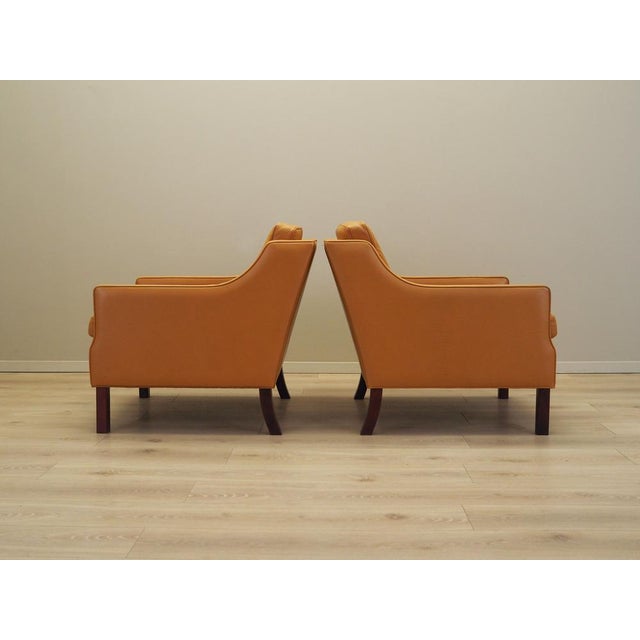 Wood Danish Armchairs, 1970s, Set of 2 For Sale - Image 7 of 18