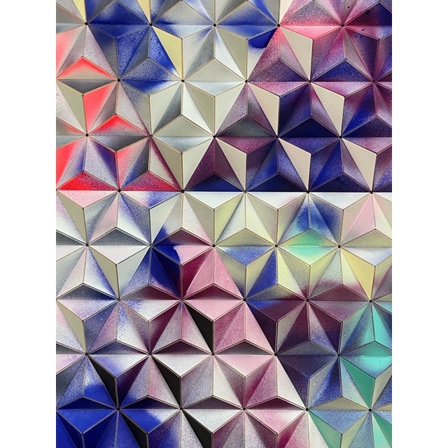 Blue Sebastian Welzel, Fis-9 Topographie, 2026, Laminated Cardboard, Limited Edition 1 of 1 For Sale - Image 8 of 11