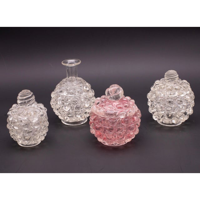 Glass Pink Ercole Barovier Series Lenti Vase Barovier & Toso Italy 1940s For Sale - Image 7 of 12