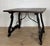Spanish Baroque Style Side Table with Floral Marquetry Top and Ebonized Base, 1930 For Sale - Image 4 of 15