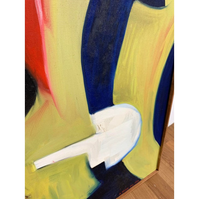 1970s D. 1970 Expressionist Oil Painting by New York Artist Arnold Weber For Sale - Image 5 of 9
