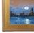 Original moonlight and landscape seascape Impressionist oil painting on artist’s canvas panel by listed artist William...