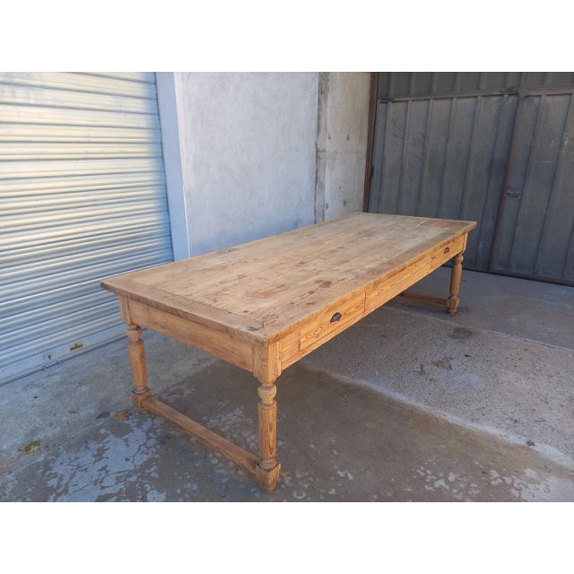 Large Dining Table with Drawers, 1890s For Sale - Image 17 of 18