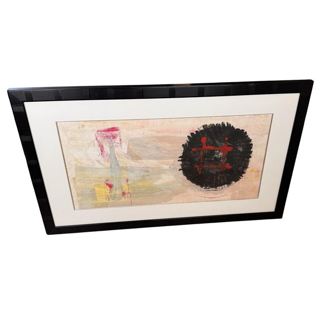 Late 20th Century Original Painting by Roberto De La Renta, Signed & Framed For Sale In Phoenix - Image 6 of 12