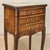 Wood Pair of French Marble Top Marquetry Side Tables ~ Nightstands For Sale - Image 7 of 18