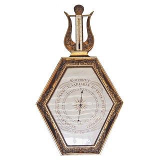 Golden Thermometer by Torricelli For Sale